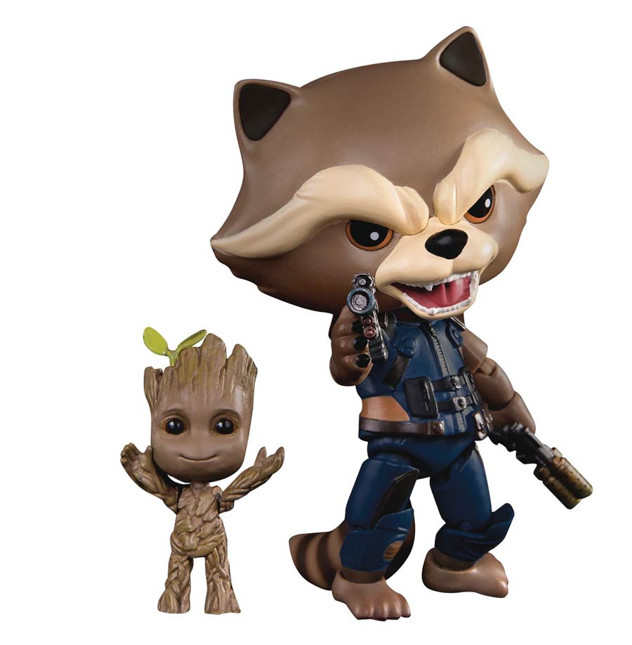 Guardians Of The Galaxy Vol 2 EAA-049 Rocket Raccoon & Baby Groot Previews Exclusive Action Figure