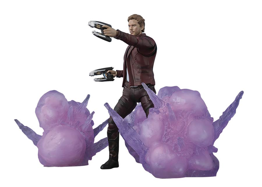 Marvel S. H. Figuarts - Guardians Of The Galaxy Vol. 2 - Star-Lord & Explosion Set Action Figure