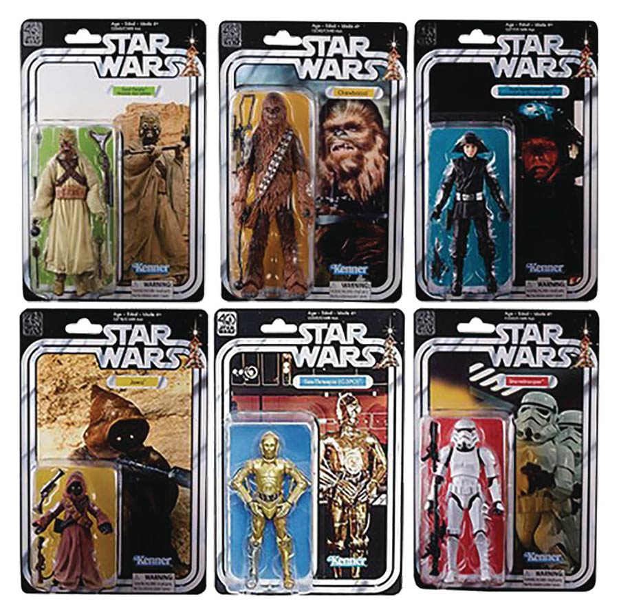 Star Wars Black 40th Anniversary 6-Inch Action Figure Assortment Case 201702