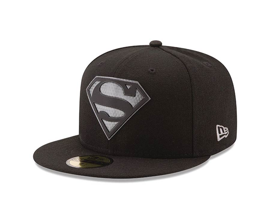 Superman Logo Hexshine 5950 Fitted Cap 7 3/8