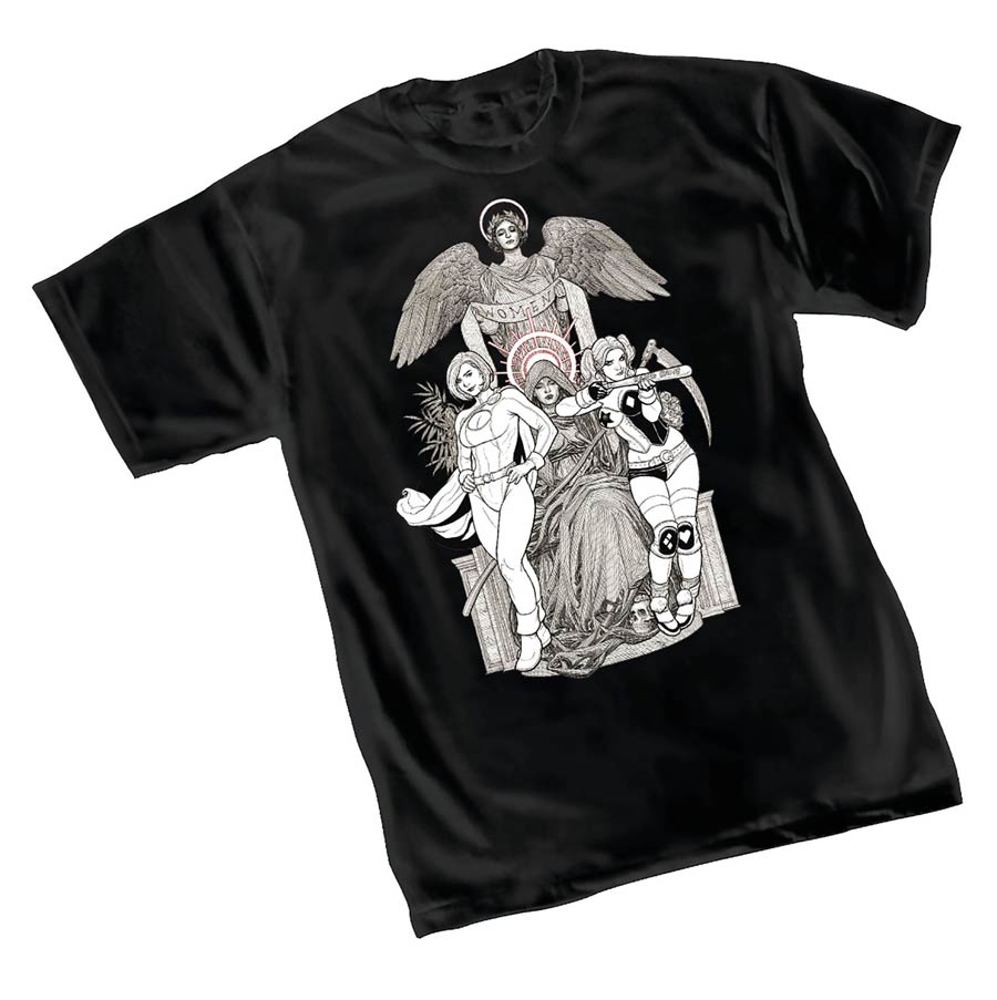 Harley Quinn & Power Girl II T-Shirt Large