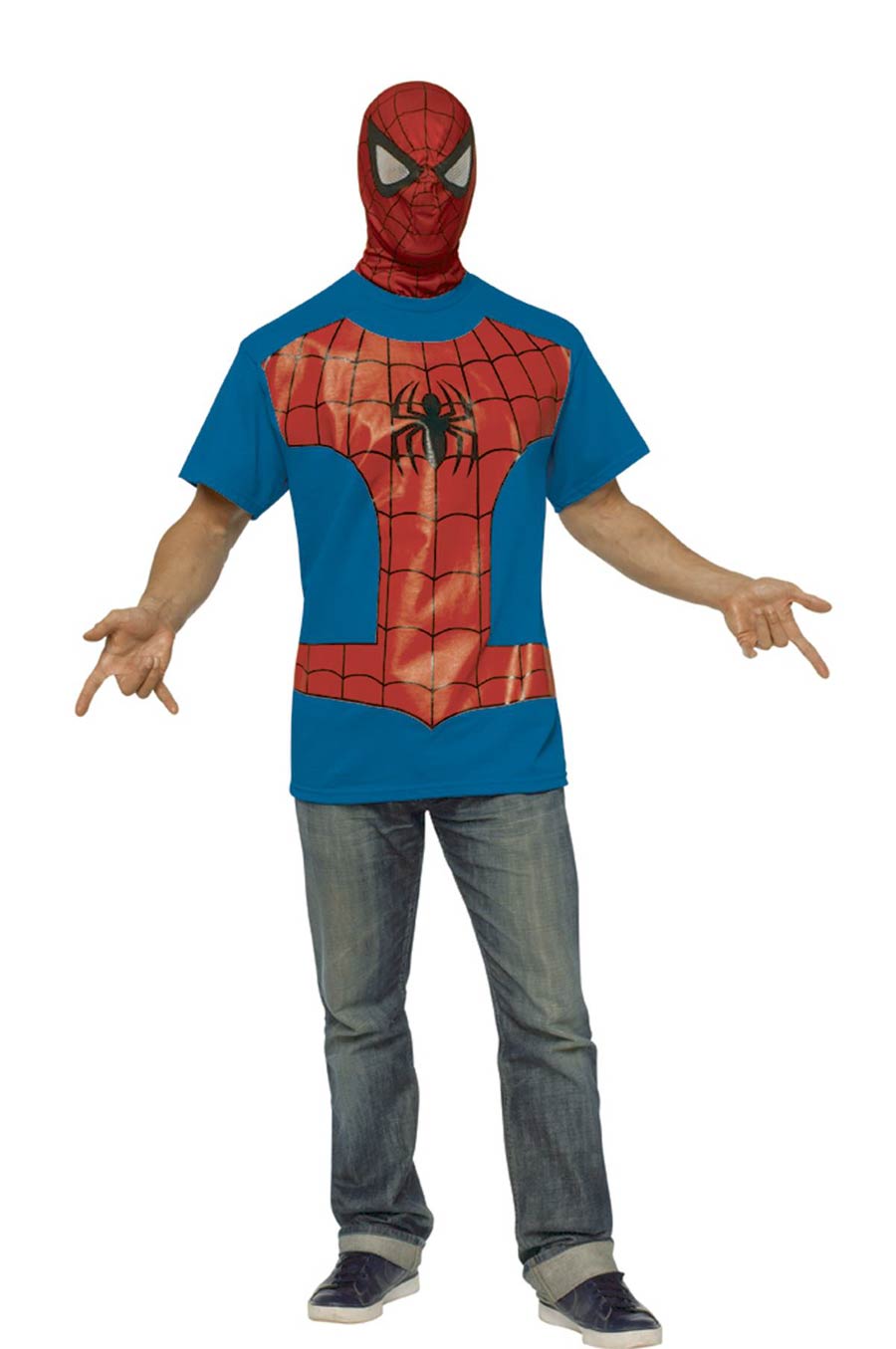 Marvel Spider-Man T-Shirt With Mask Large