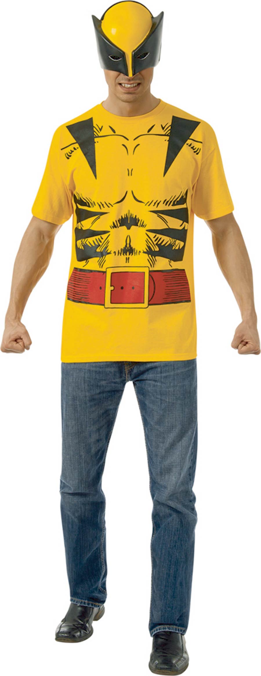 Marvel Wolverine T-Shirt With Mask Large