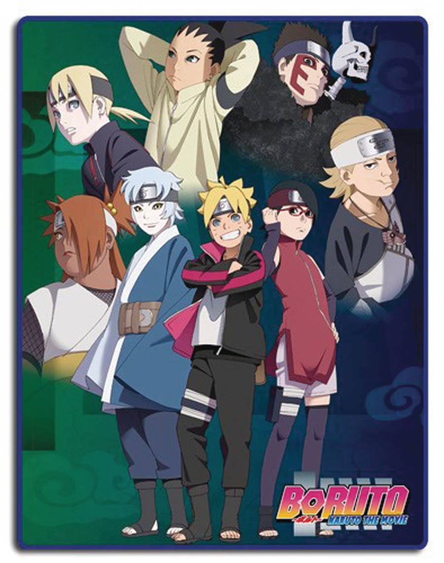 Anime Sublimation Throw Blanket - Boruto Movie Child Group