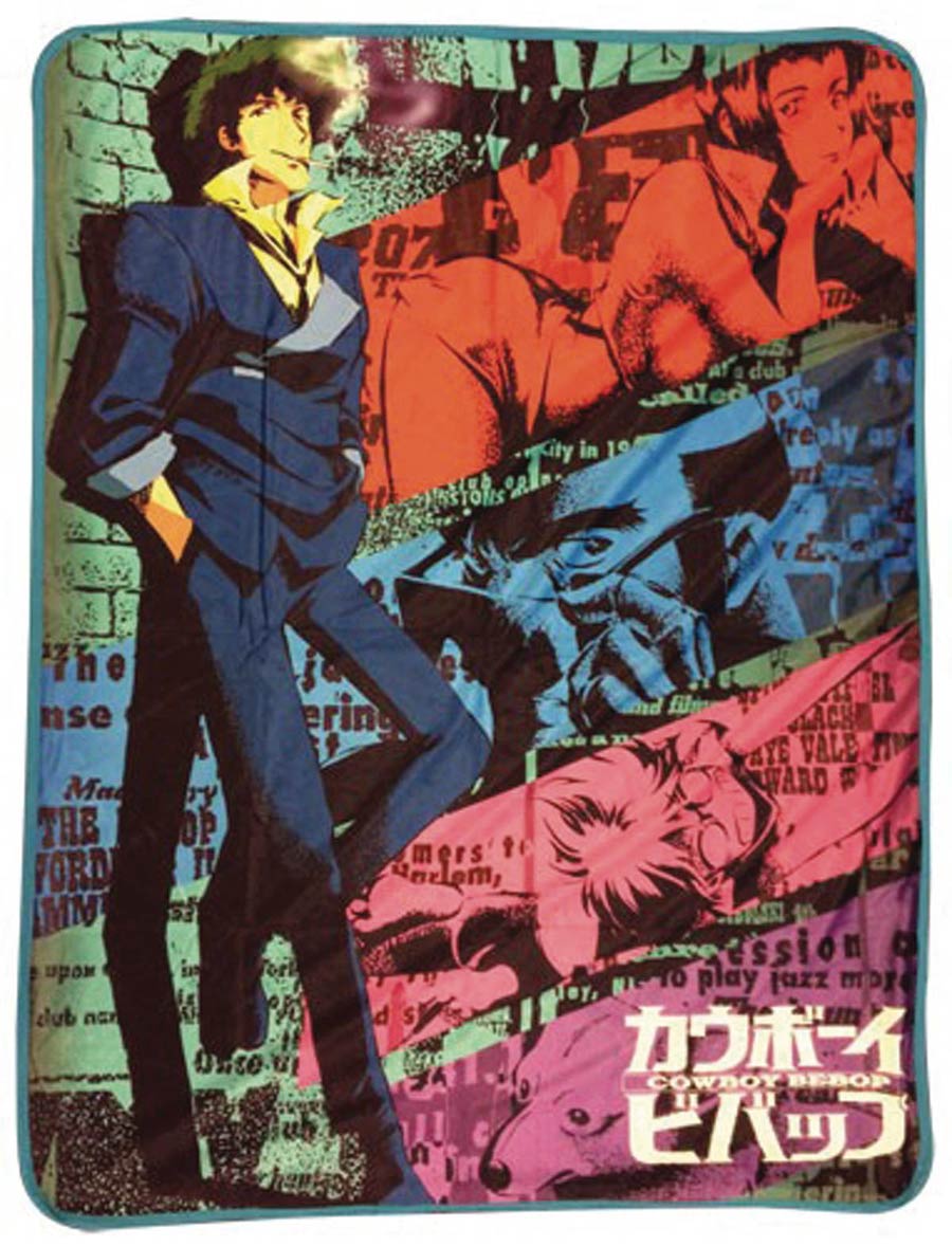 Anime Sublimation Throw Blanket - Cowboy Bebop Spike Spiegel
