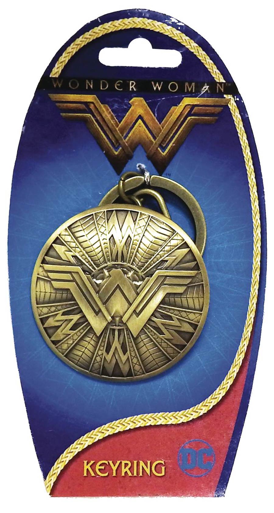 Wonder Woman Movie Shield Pewter Keyring 6-Piece Bag