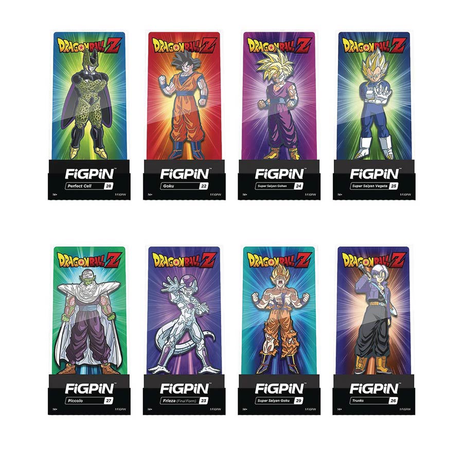 Dragon Ball Z FigPin Enamel Figure Pin Wave 1 9-Piece Assortment Case