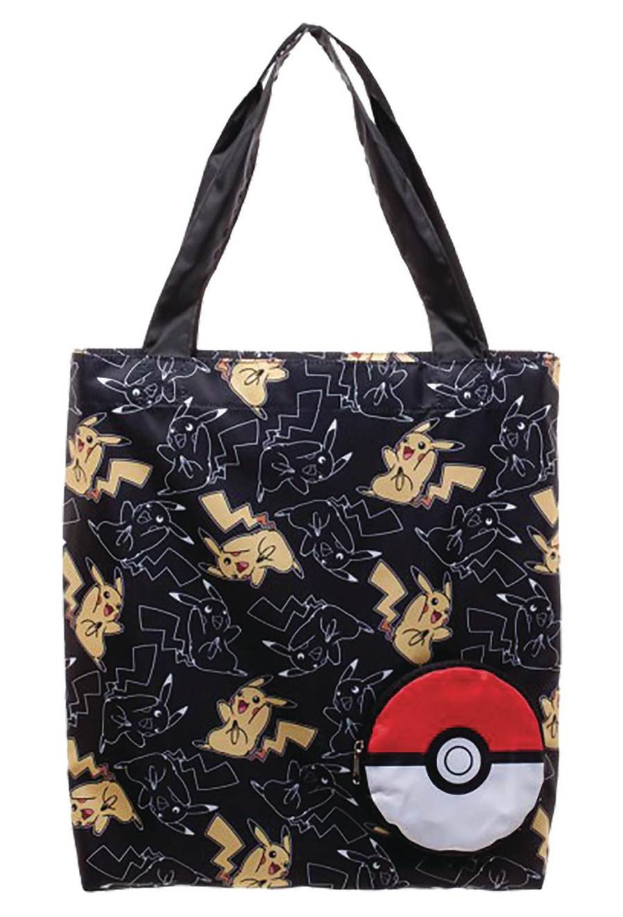 Pokemon Pikachu & Pokebal Packable Tote Bag