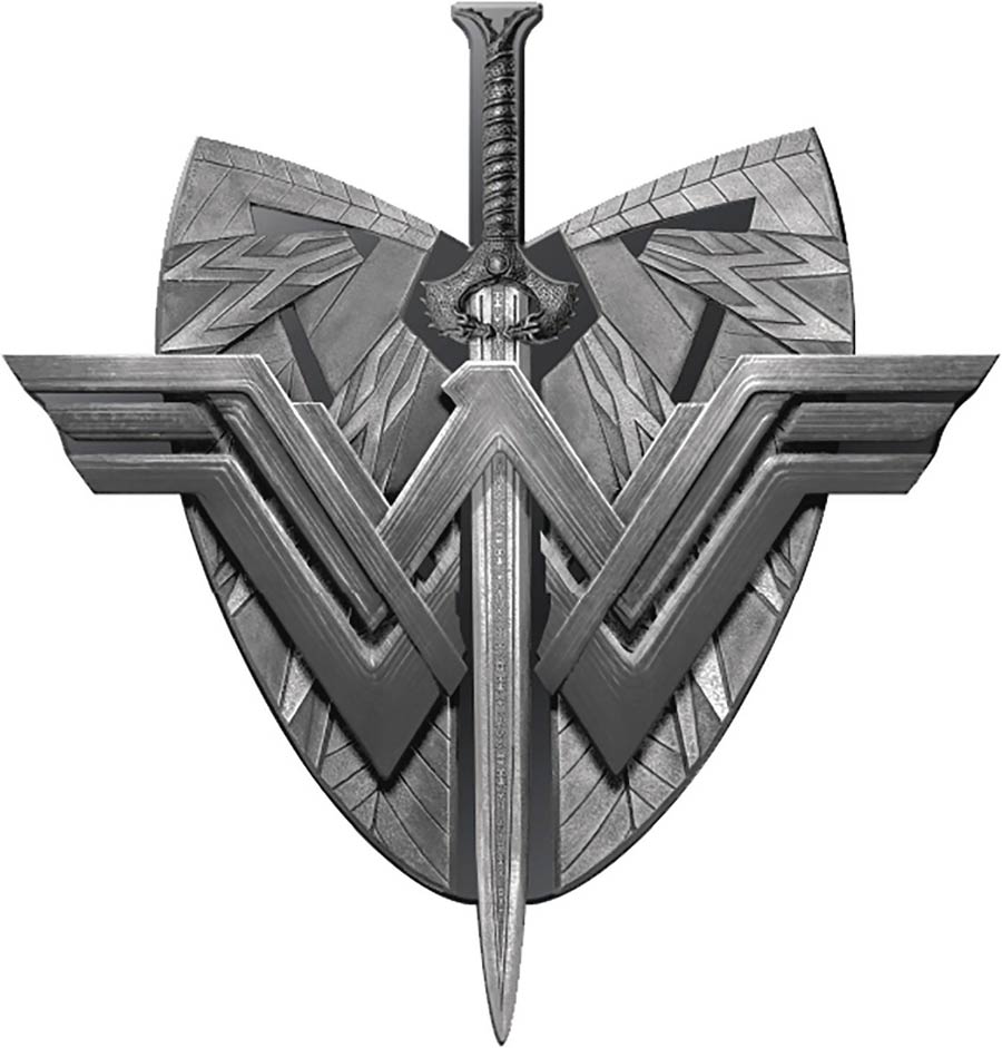 Wonder Woman Movie Pewter Lapel Pin - Shield & Sword