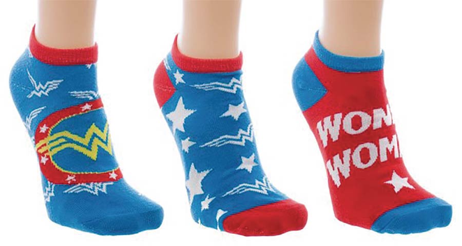 DC Comics 3-Pack Ankle Socks - Wonder Woman