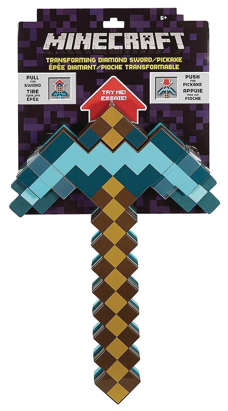 Minecraft Transforming Diamond Sword/Pickaxe Case