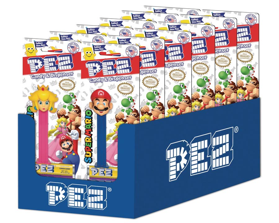 PEZ Nintendo Super Mario 12-Piece Blister Display