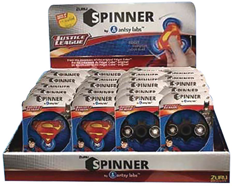 Zuru DC Comics Fidget Spinner 24-Piece Assortment Display