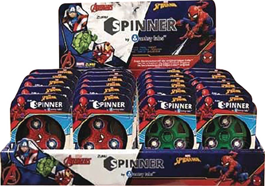 Zuru Marvel Comics Fidget Spinner 24-Piece Display
