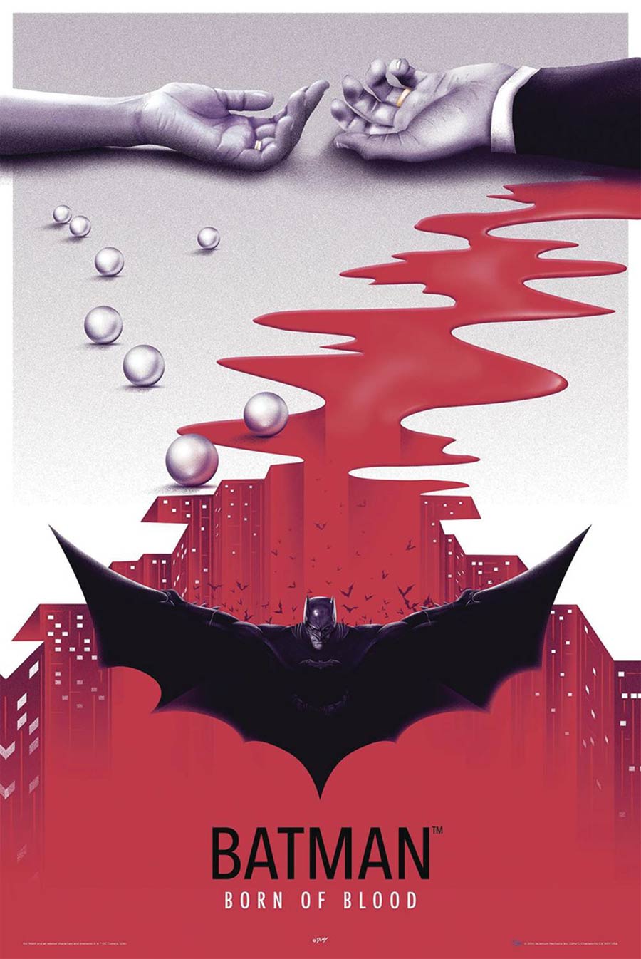 Batman Born Of Blood Art Print Poster