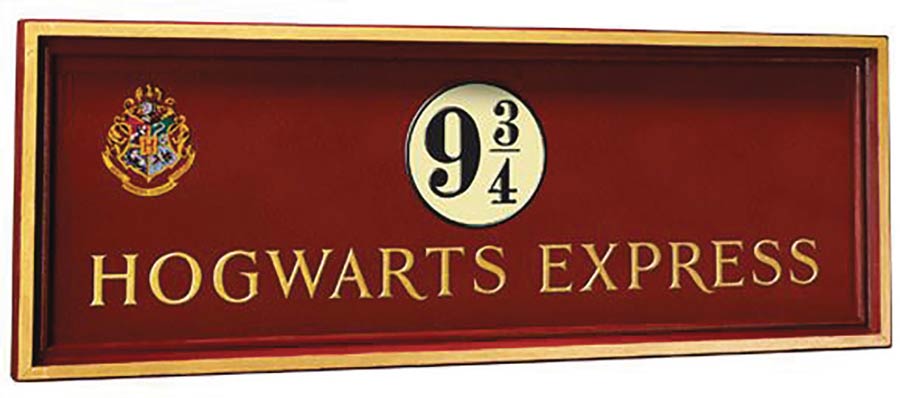 Harry Potter Hogwarts Express Platform 9 3/4 Wood Sign