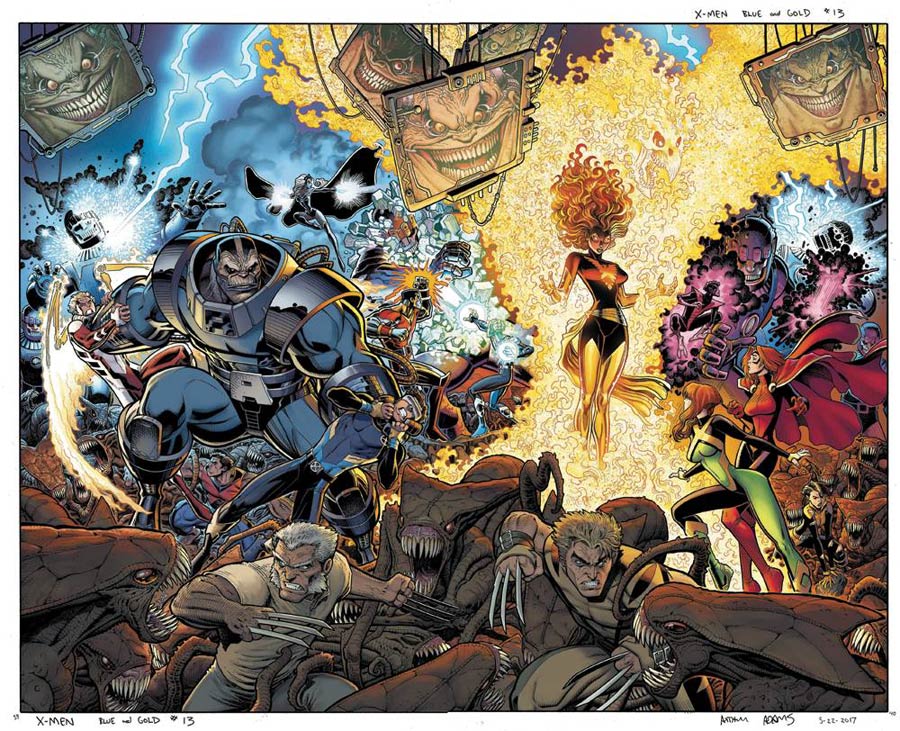 Marvel Legacy X-Men Blue & X-Men Gold By Arthur Adams Poster