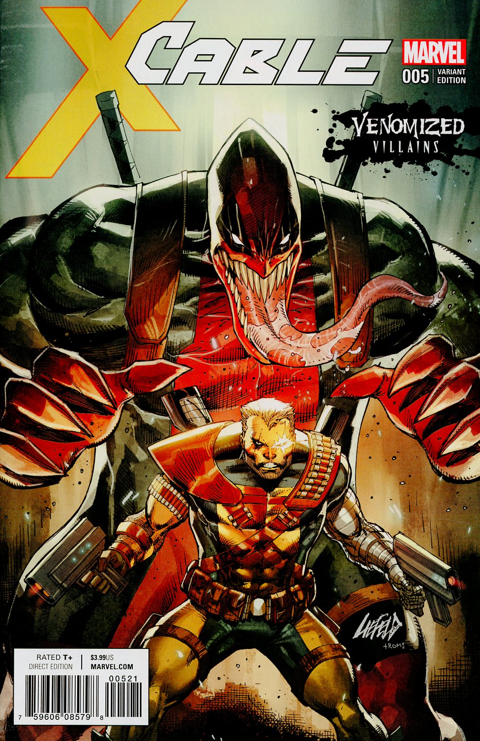 Cable Vol 3 #5 Cover B Variant Rob Liefeld Venomized Deadpool Cover