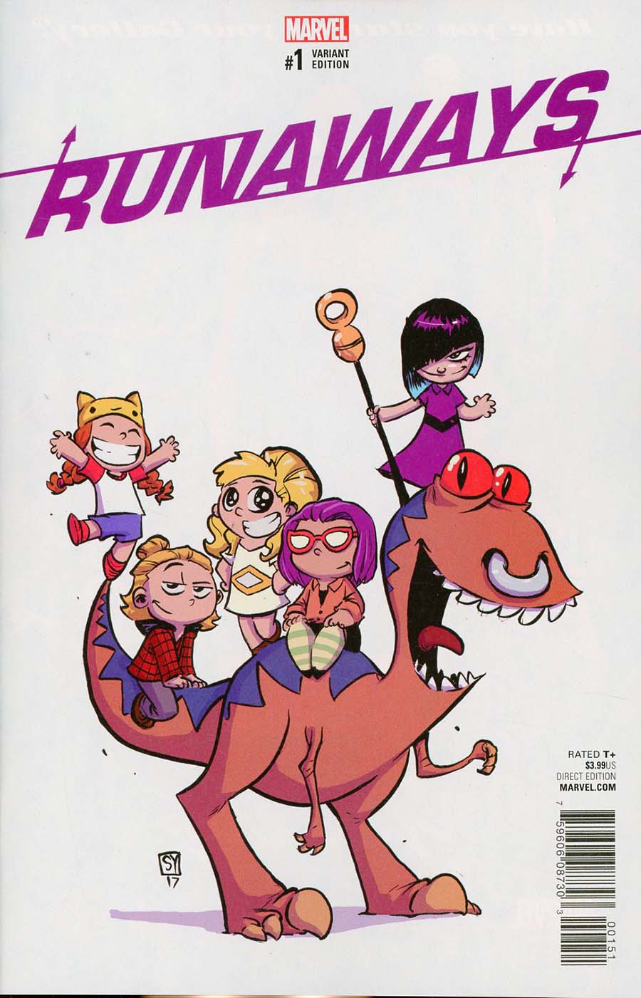 Runaways Vol 5 #1 Cover B Variant Skottie Young Baby Cover