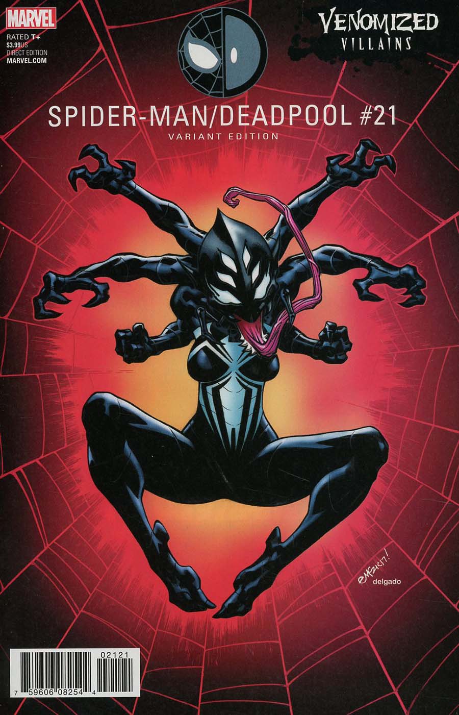 Spider-Man Deadpool #21 Cover B Variant Ed McGuinness Venomized Itsy Bitsy Cover