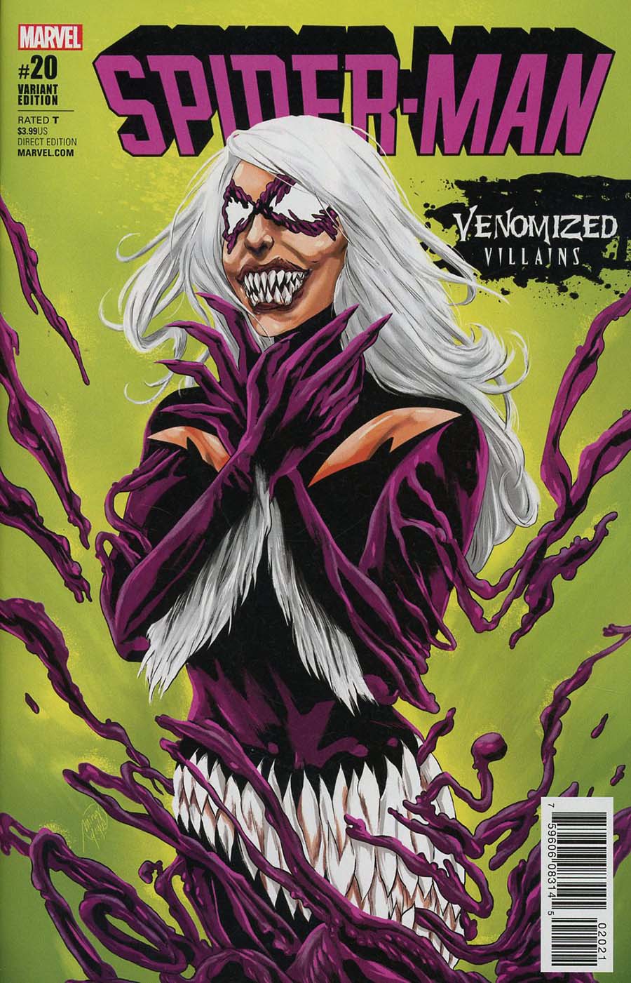 Spider-Man Vol 2 #20 Cover B Variant Ming Doyle Venomized Black Cat Cover