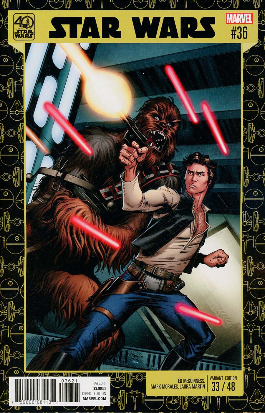 Star Wars Vol 4 #36 Cover B Variant Ed McGuinness Star Wars 40th Anniversary Cover