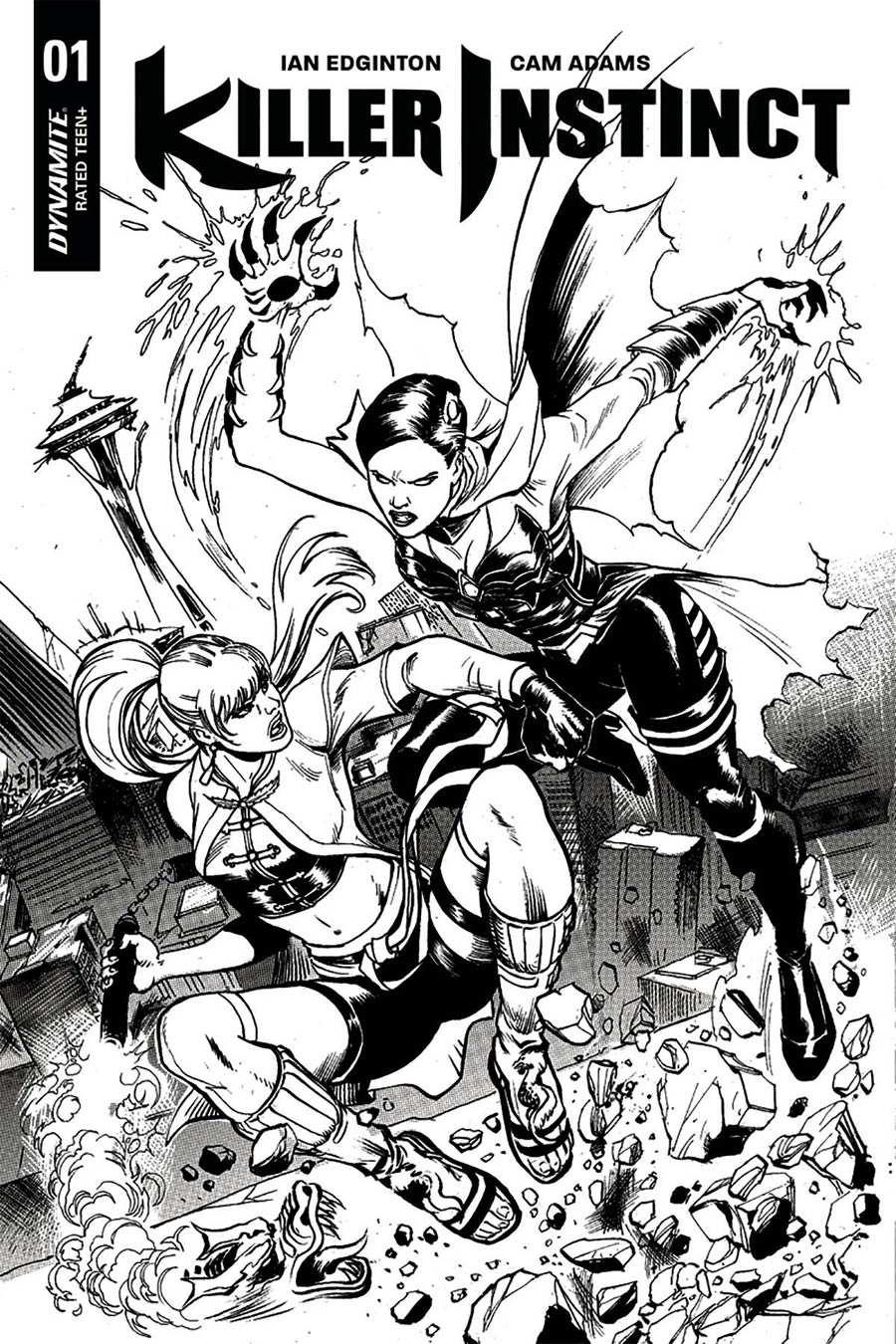 Killer Instinct Vol 2 #1 Cover F Incentive Yildiray Cinar Black & White Cover