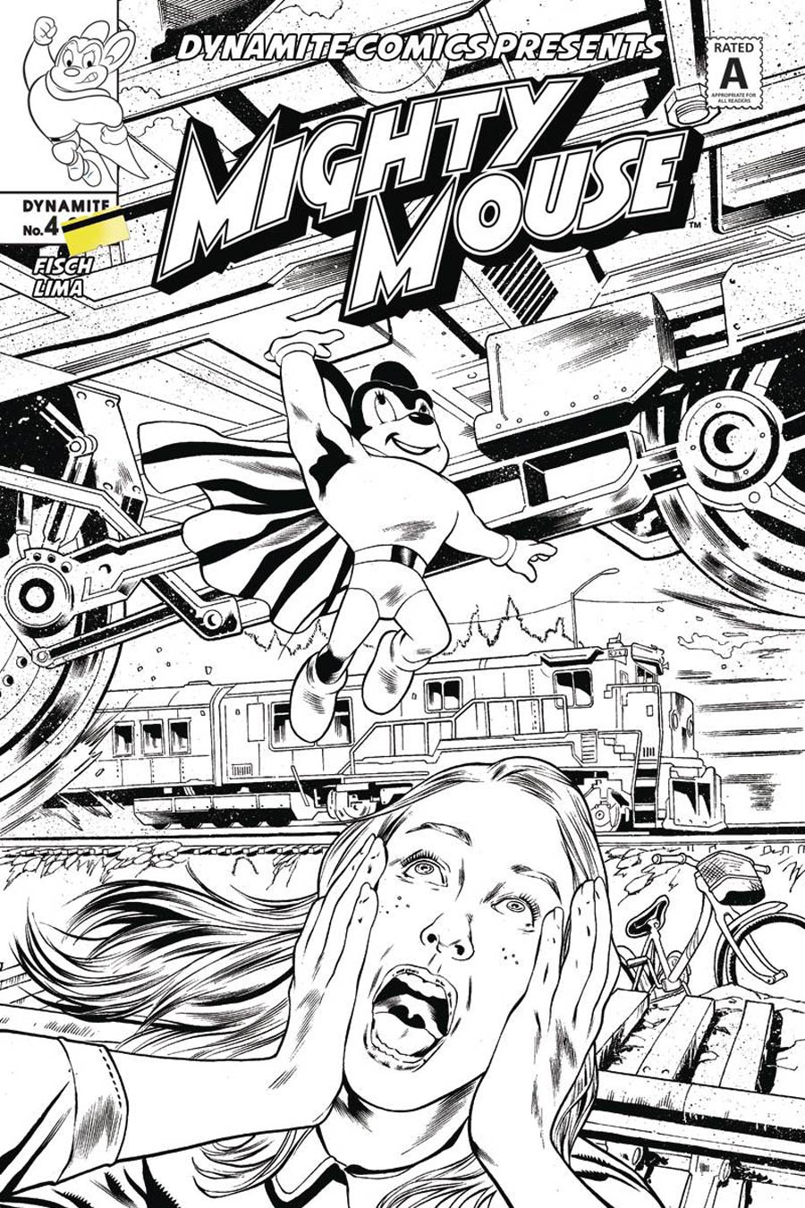 Mighty Mouse Vol 5 #4 Cover C Incentive Igor Lima Black & White Cover