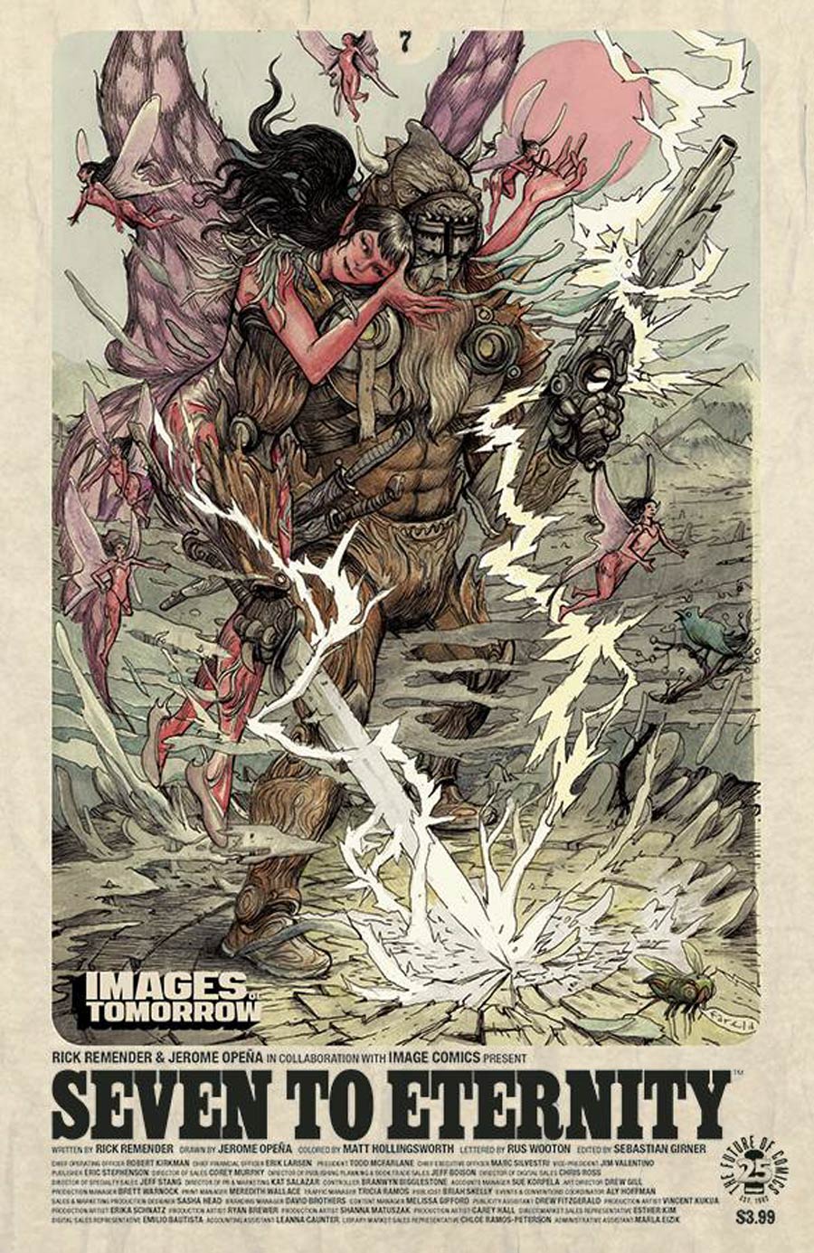 Seven To Eternity #7 Cover C Variant Jerome Opena Images Of Tomorrow Cover