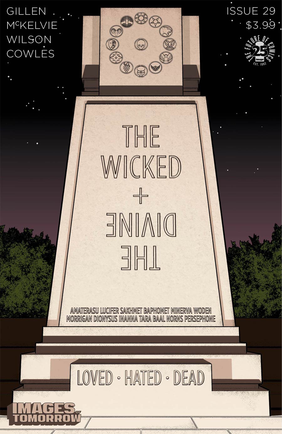 Wicked + The Divine #29 Cover C Variant Jamie McKelvie Images Of Tomorrow Cover