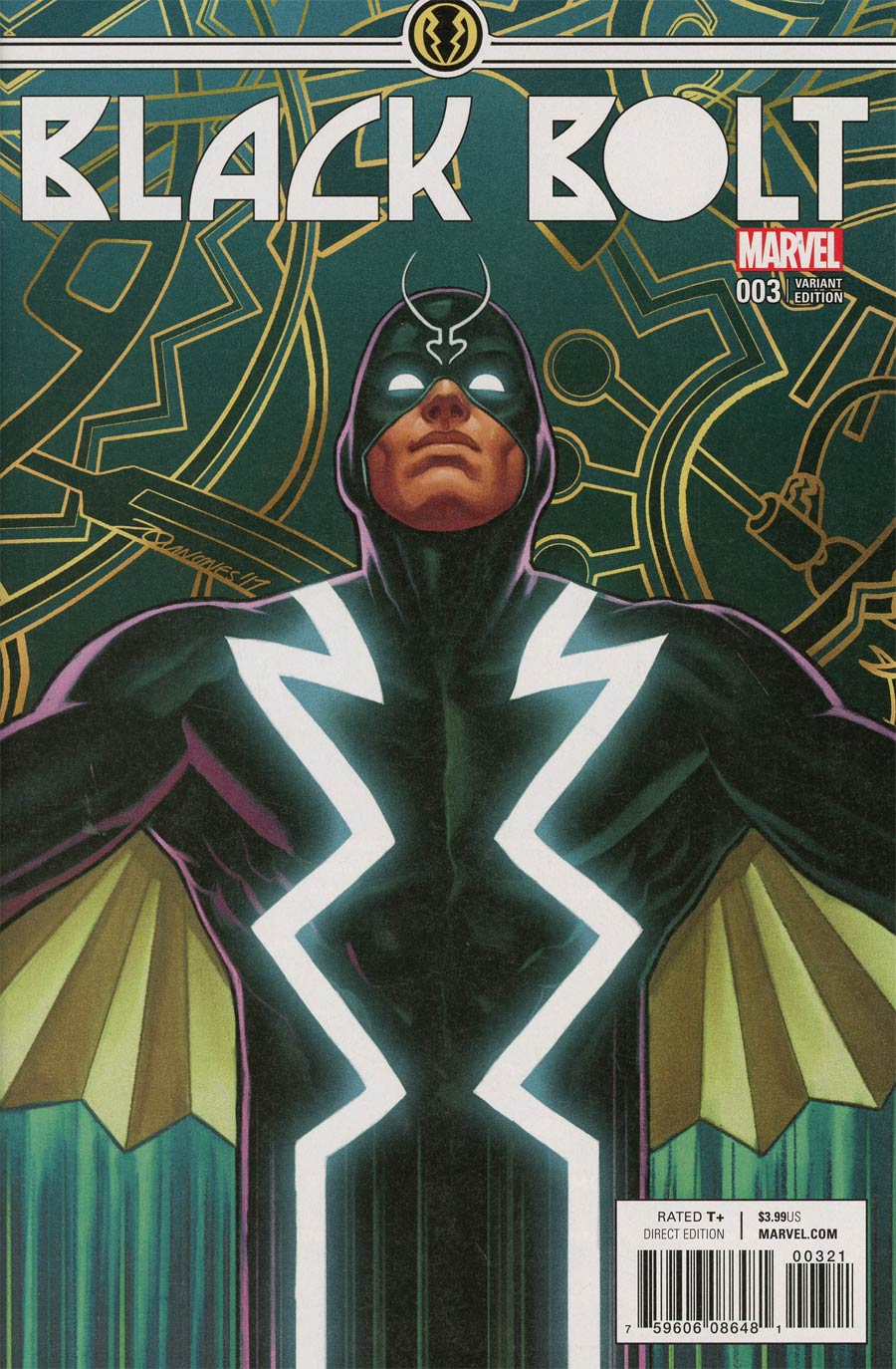 Black Bolt #3 Cover B Incentive Joe Quinones Variant Cover