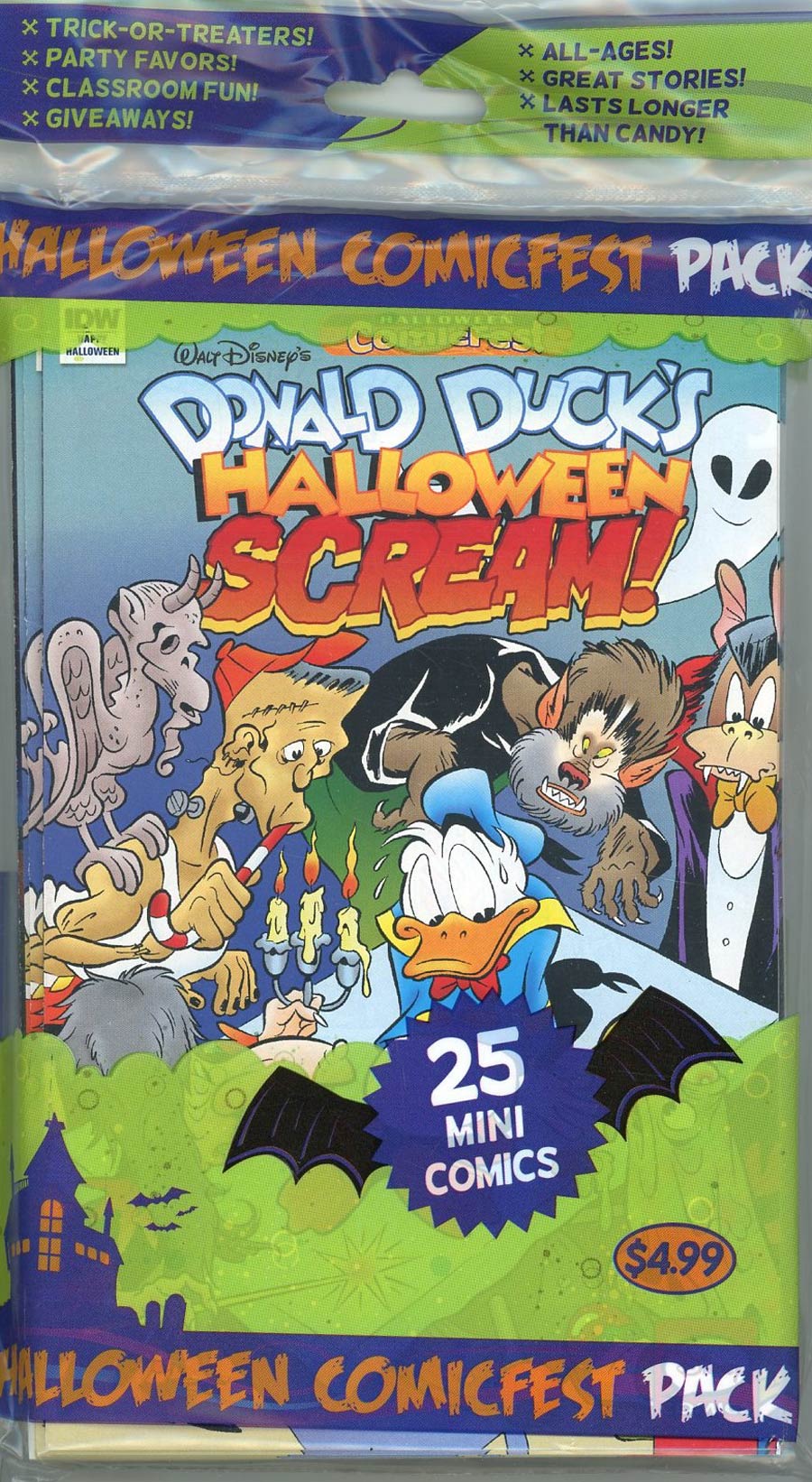 HCF 2017 Donald Ducks Halloween Scream #2 Mini Comic Polypack (25-Copy Bundle)
