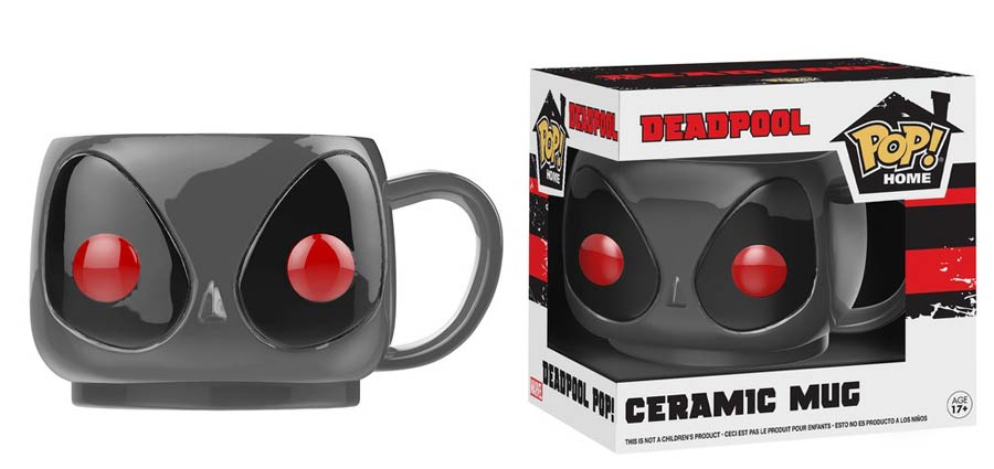 POP Home Marvel Gray Deadpool Ceramic Mug