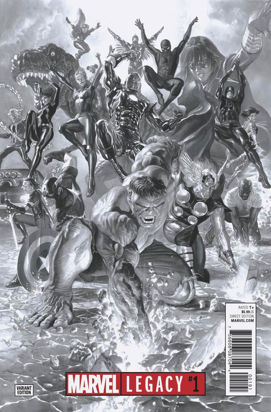 Marvel Legacy #1 Cover J Incentive Alex Ross Sketch Cover