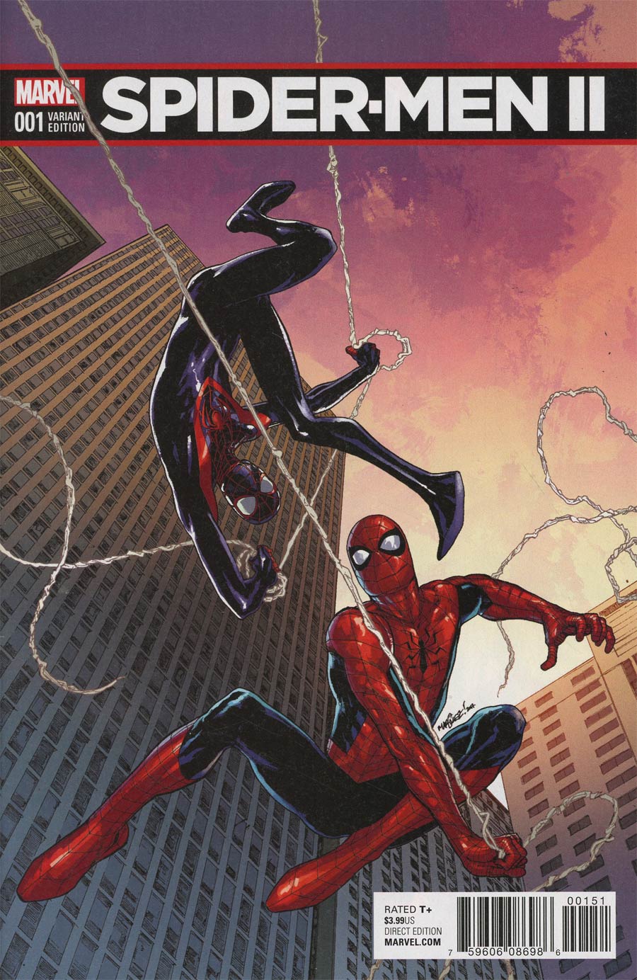 Spider-Men II #1 Cover E Incentive David Marquez Variant Cover