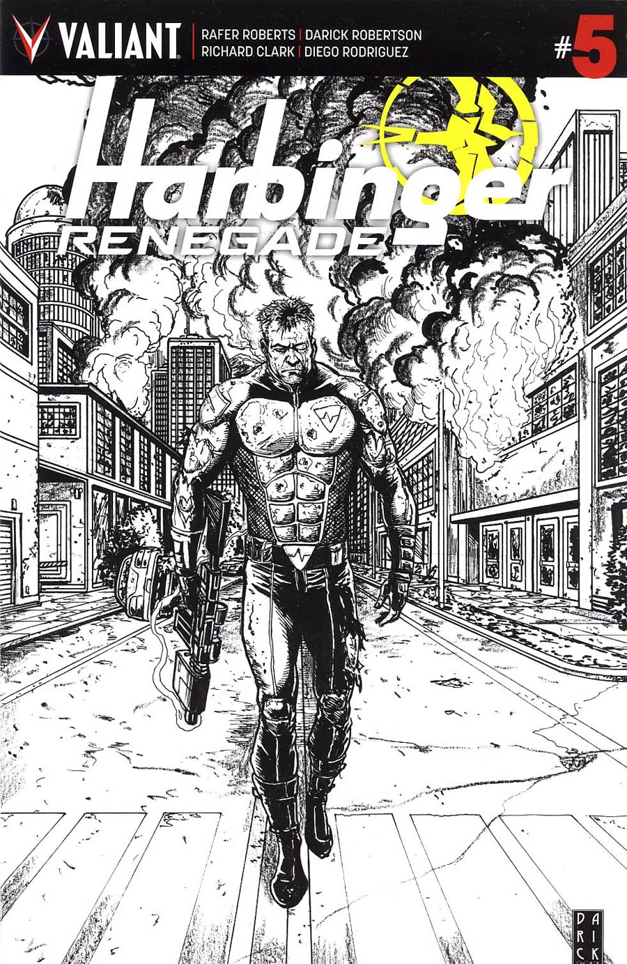 Harbinger Renegade #5 Cover E Incentive Darick Robertson Sketch Cover