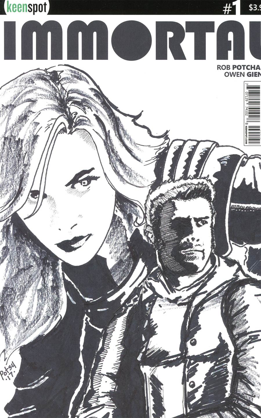 Immortal #1 Cover D Incentive Rob Potchak Sketch Variant Cover