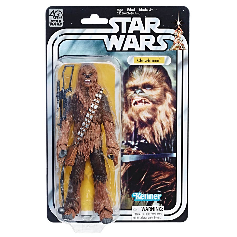 Star Wars Black 40th Anniversary 6-Inch Action Figure Assortment 201702 - Chewbacca