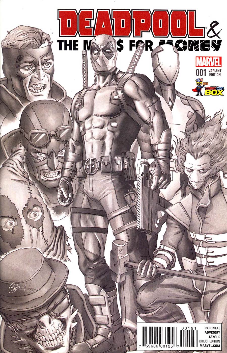Deadpool And The Mercs For Money #1 Cover I Greg Horn Comic Con Box Variant Cover