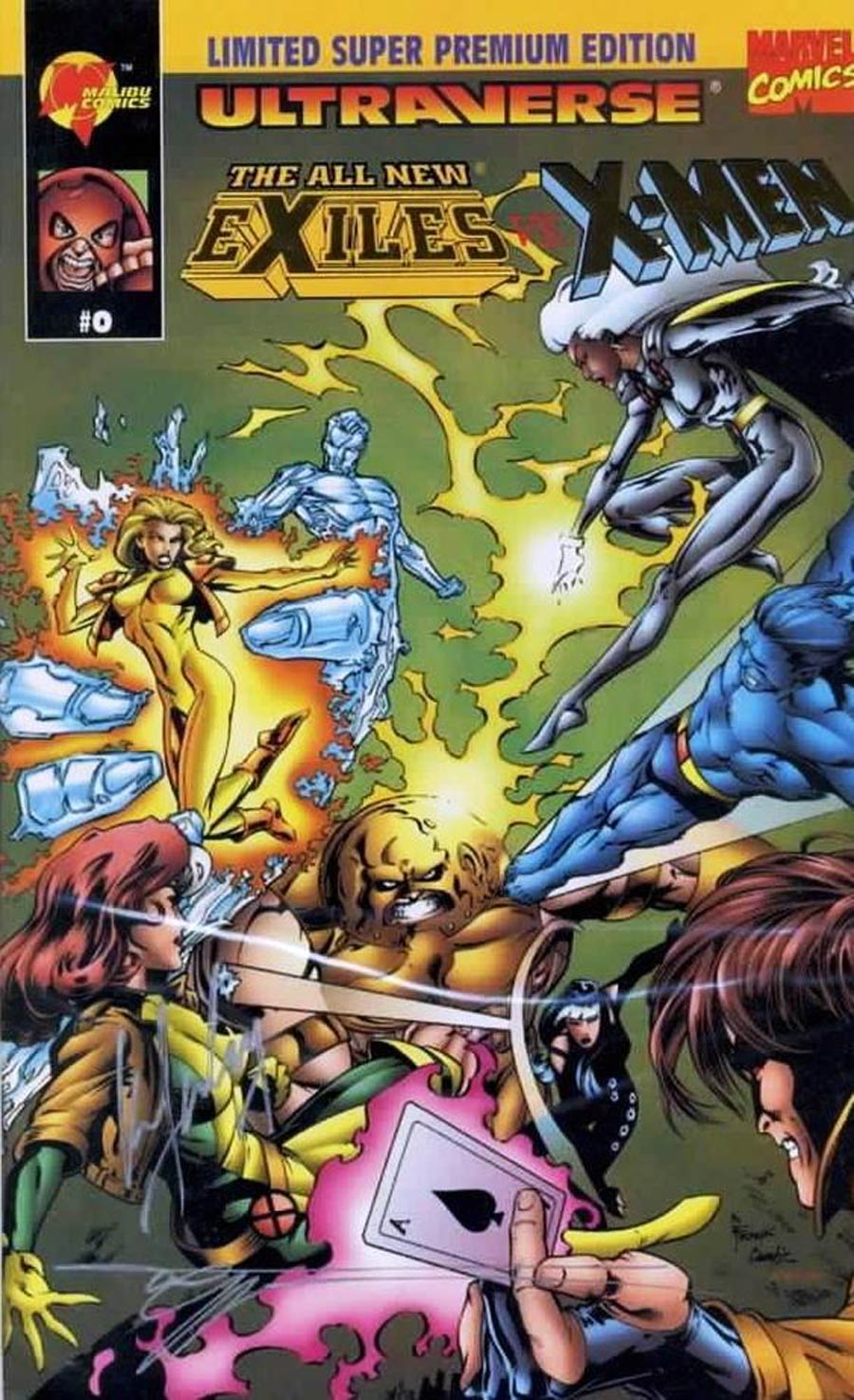 Exiles vs X-Men #0 Cover B Limited Super Premium Gold Edition Signed With Certificate