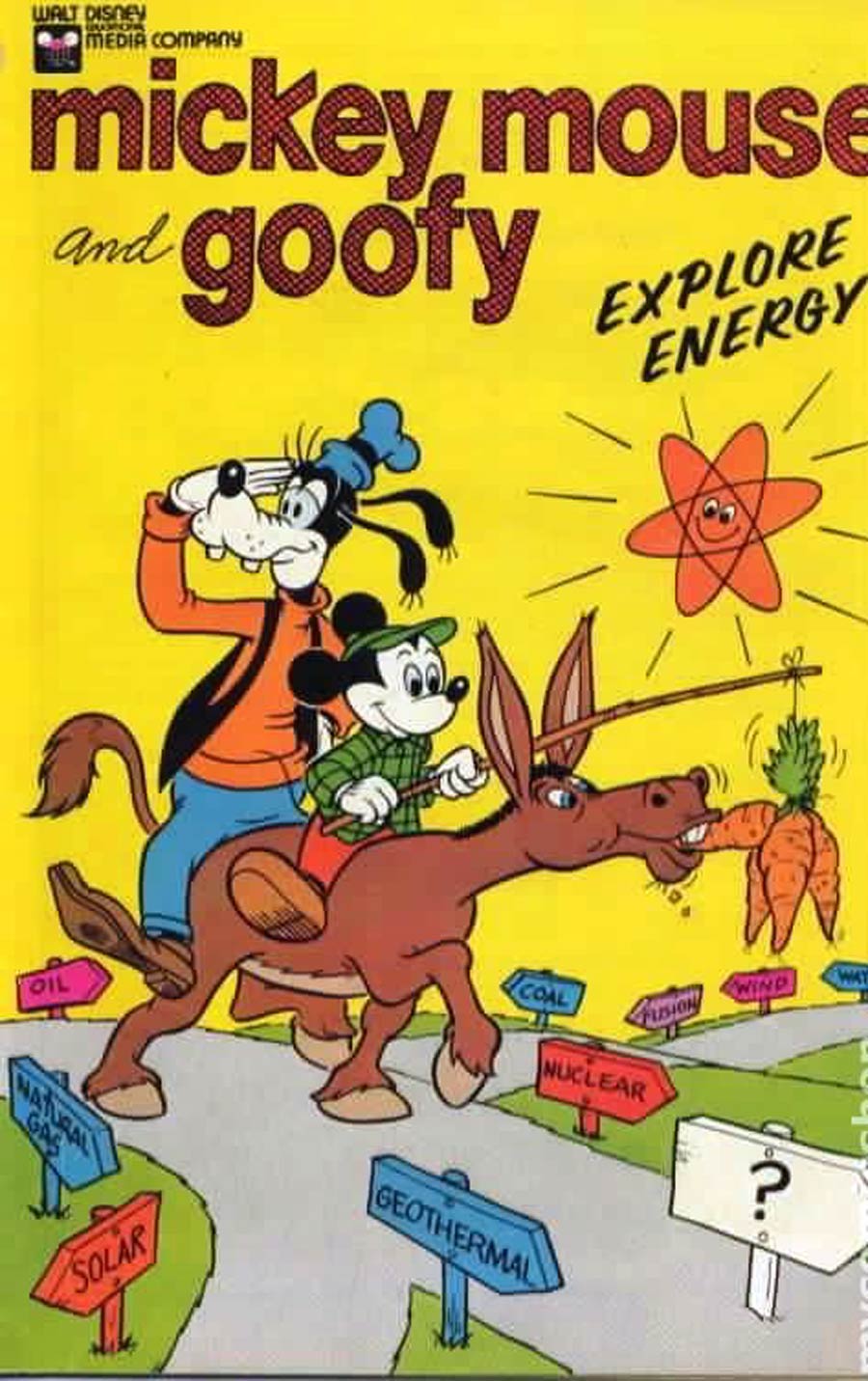 Mickey Mouse And Goofy Explore Energy Exxon Giveaway (1976-1978)