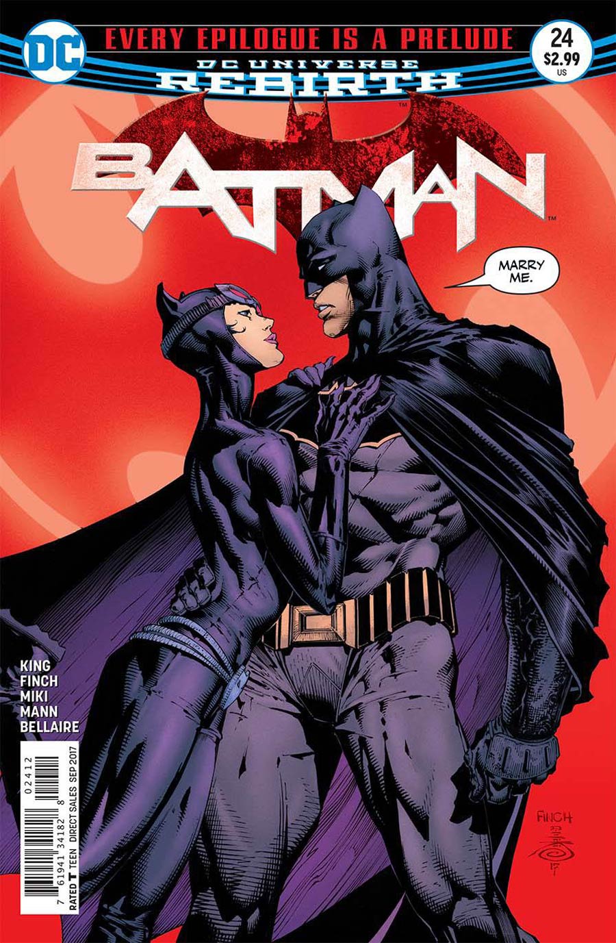 Batman Vol 3 #24 Cover D 4th Ptg David Finch & Danny Miki Variant Cover