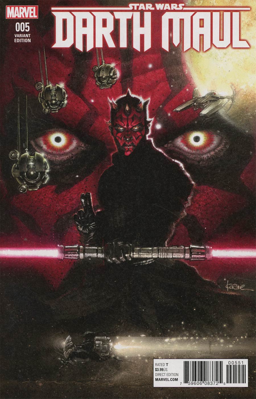 Star Wars Darth Maul #5 Cover E Incentive Kaare Andrews Variant Cover