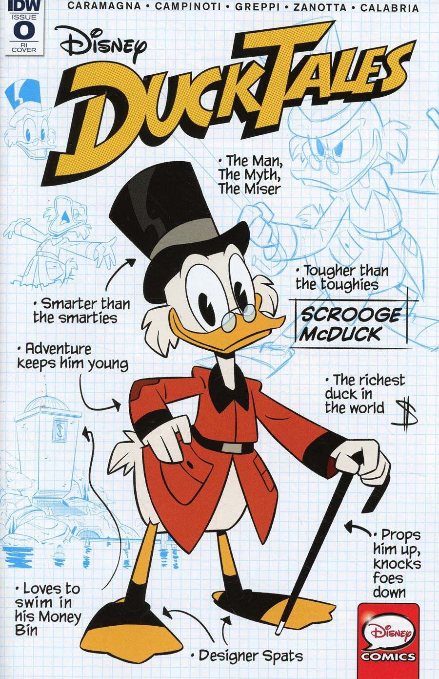Ducktales Vol 4 #0 Cover C Incentive Marco Ghiglione Variant Cover