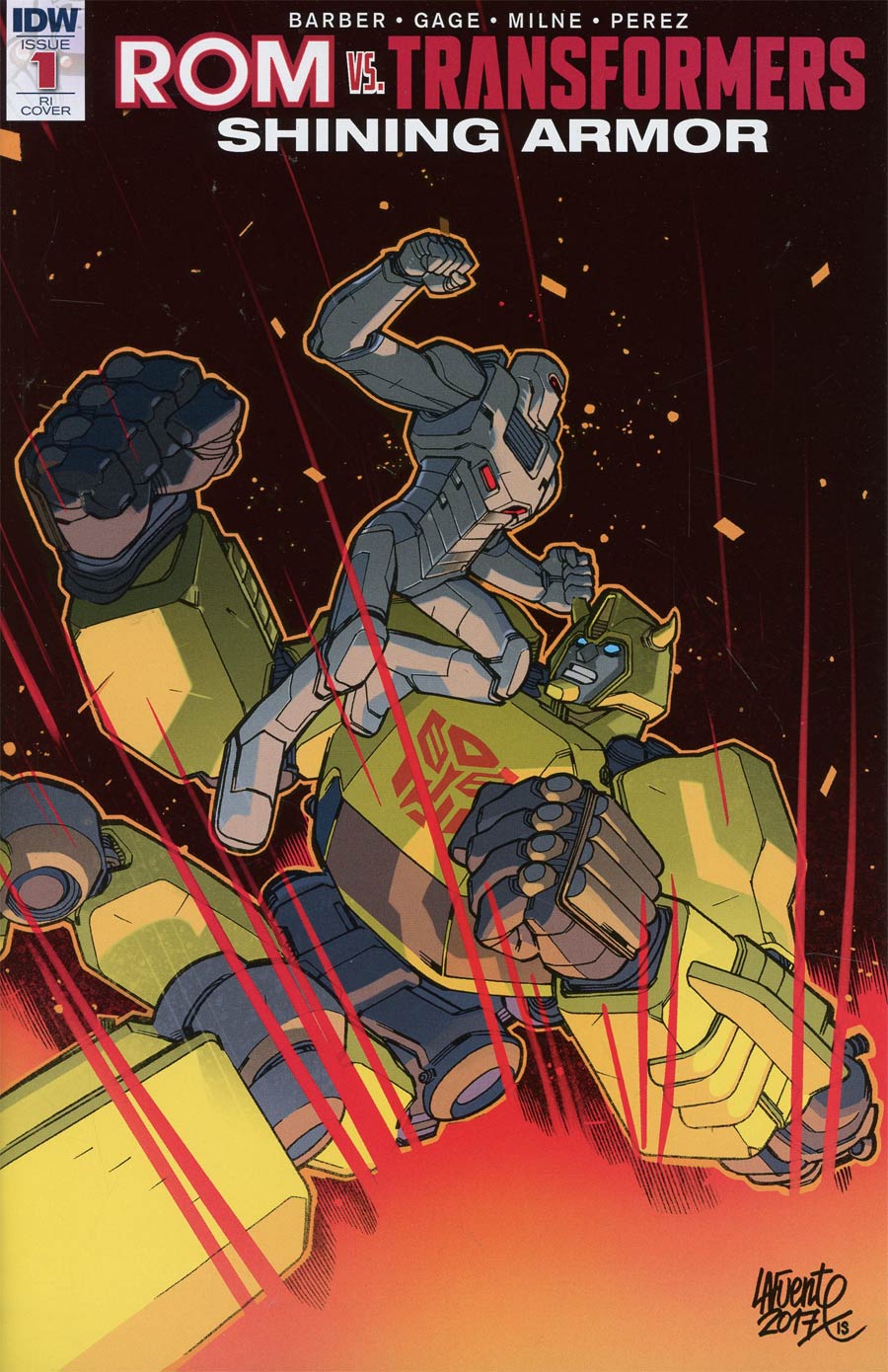 ROM vs Transformers Shining Armor #1 Cover D Incentive David Lafuente Variant Cover