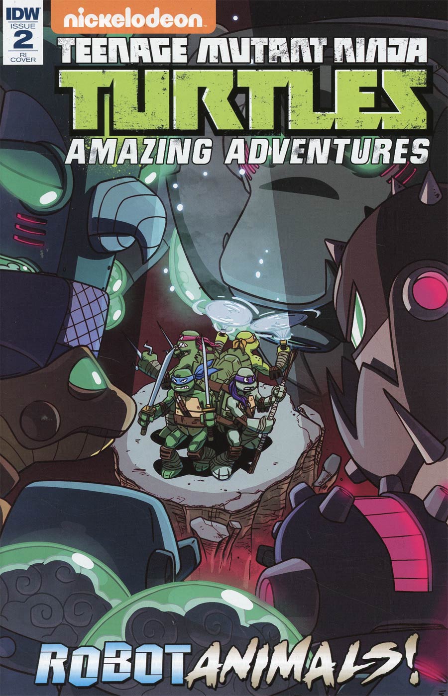 Teenage Mutant Ninja Turtles Amazing Adventures Robotanimals #2 Cover C Incentive Ryan Jampole Variant Cover