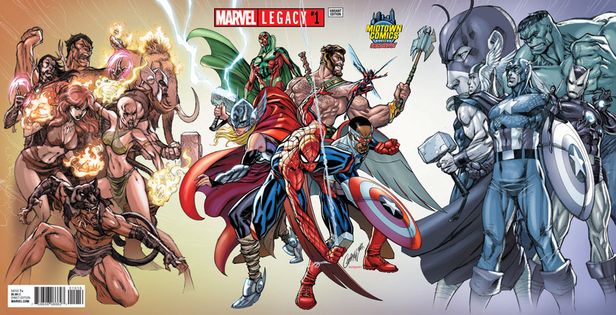 Marvel Legacy #1  Midtown Exclusive J Scott Campbell Gatefold Wraparound Variant Cover