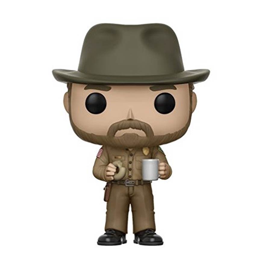 POP Television Stranger Things Hopper With Donut Vinyl Figure