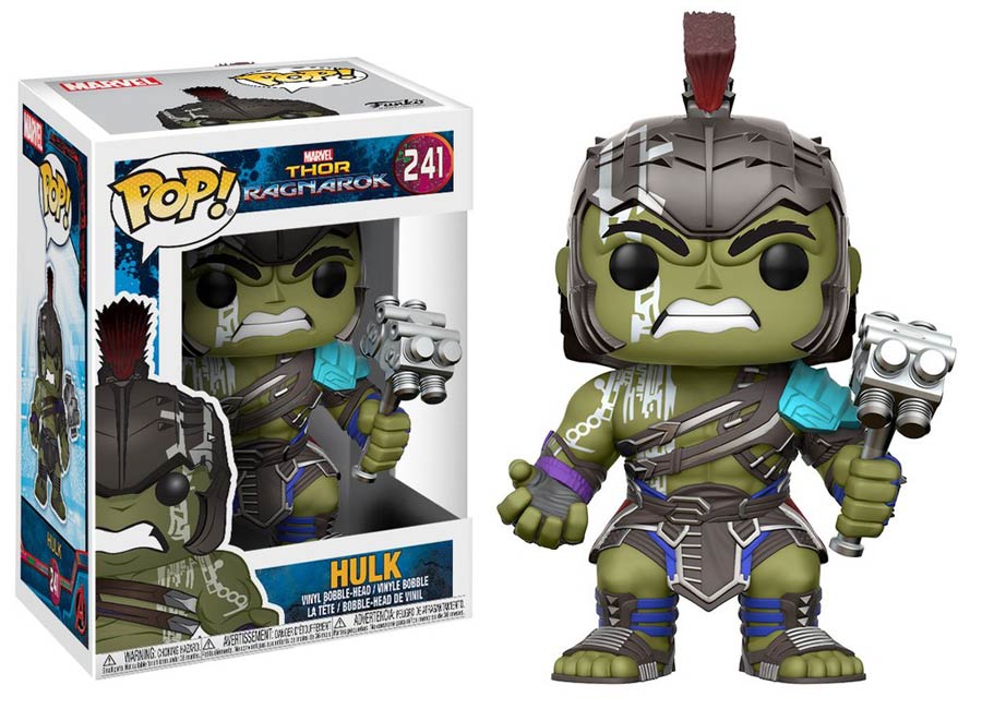 POP Marvel 241 Thor Ragnarok Gladiator Hulk With Helmet Vinyl Figure