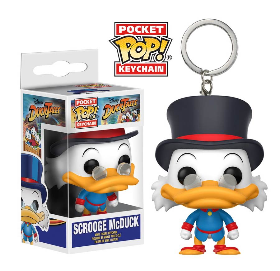 POP Disney DuckTales Scrooge McDuck Vinyl Figure Pocket Keychain